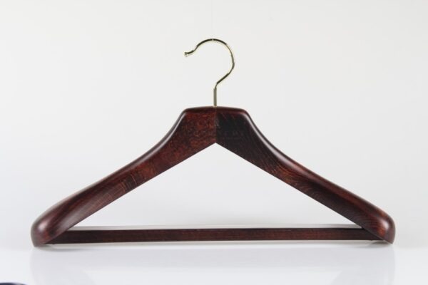 Wooden Hanger for Suit with Anti-slip Square bar